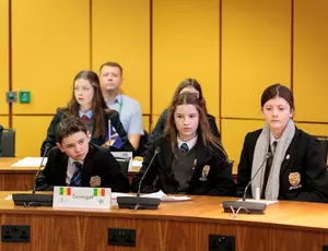 Pupils at UN-style conference debate