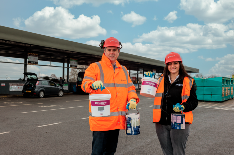 Beckie Close and Jeff Sears Paint Recipro Veolia